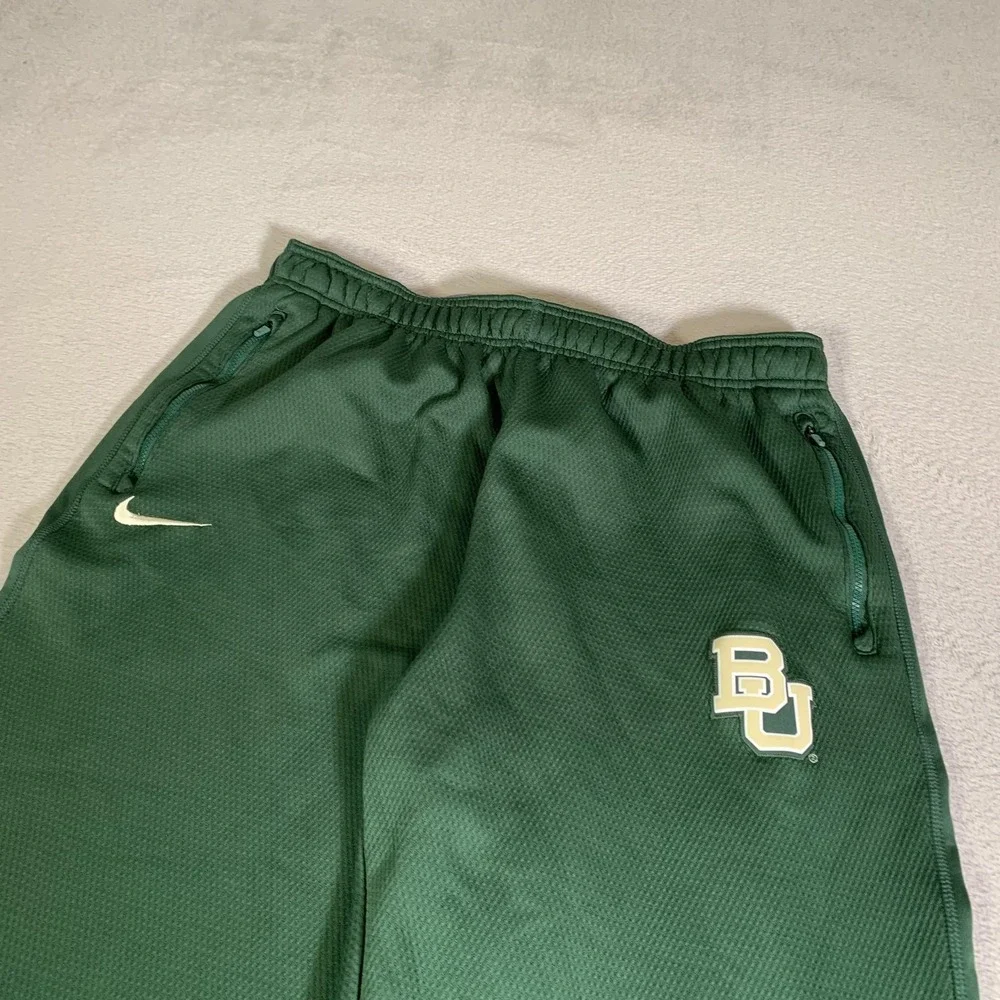 Baylor Bears Pants Mens 2XL Green NCAA Basketball Nike‎ Therma-FIT Warm Up XXL
